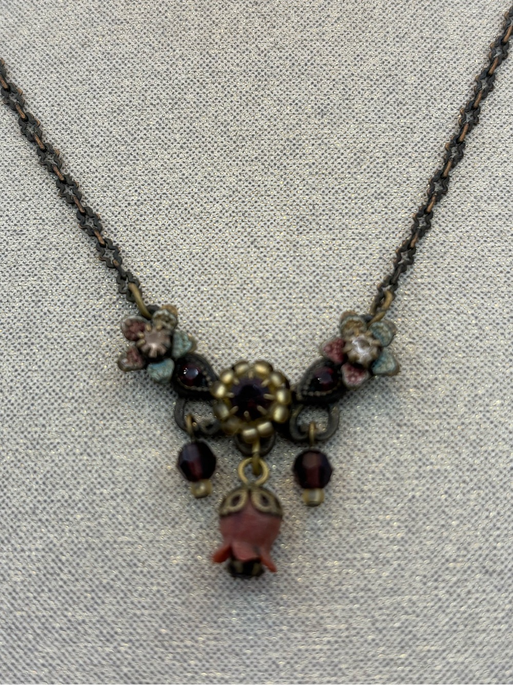 Michael Negrin Vintage Floral Necklace Pendant - Picture 5 of 5